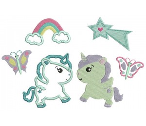 Stickserie WONDERLAND - Einhorn